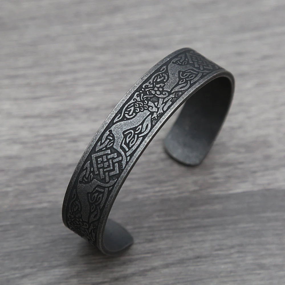 Nordic Rune Bracelet — Stainless Steel