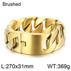 Stainless Steel 18K Necklace Jewelry Chunky Gold Cuban Link Chain Choker Jewelry for MEN