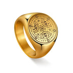 Tetragrammaton Enochian Angel Magic Ring — AGLA, Stainless Steel