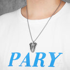 Angel Wing Urn Pendant — Stainless Steel