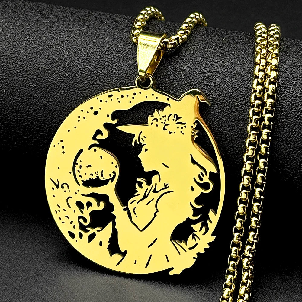 Witchcraft Stainless Steel Pendant Necklace