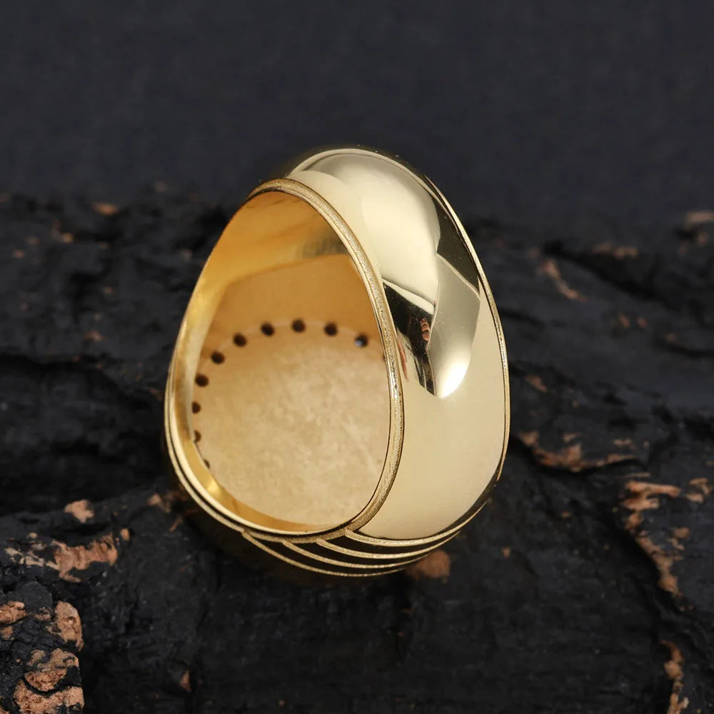 18K Gold 925 Silver Moissanite Ring Iced Out