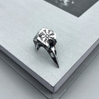 Skull Raven Steel Ring