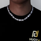 Cross Chain Necklace Iced Out Eye CZ Diamond