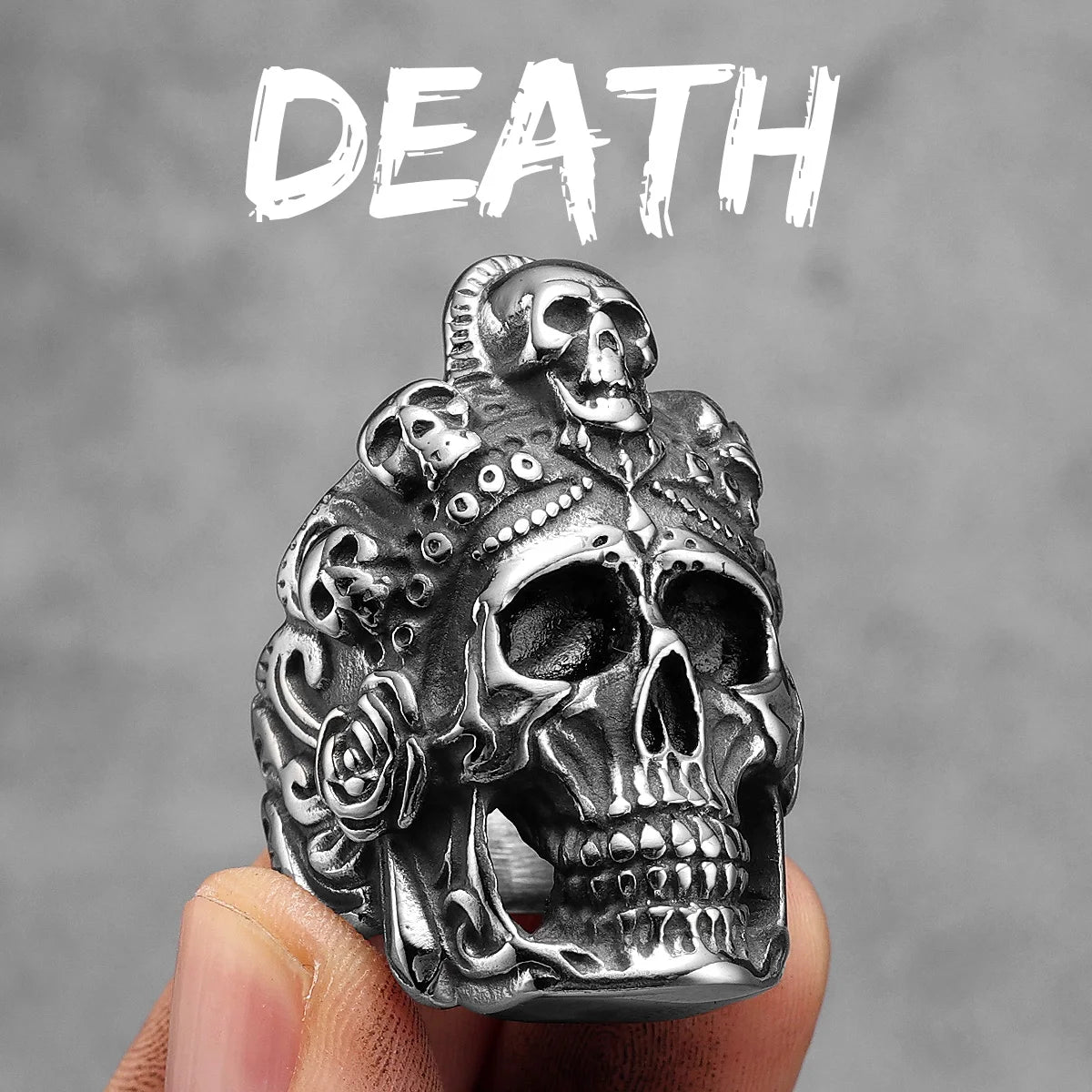 Death Skull Ring — Stainless Steel