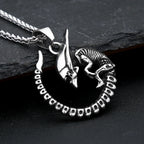 Alien Skull Pendant — Stainless Steel