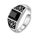 New 925 Silver Vintage Men Ring Classics for Man Women Sterling-Silver Wedding Simple Jewelry Engagement Gift Fashion