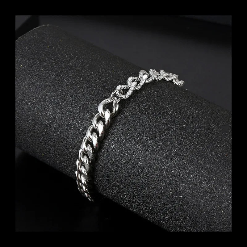Stacked Chain Bracelet — Stainless Steel