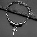 Cross Ankh Gold Bracelet Egypt Egyptian Key Life