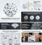 VVS1 Moissanite Loose Stones D Color 0.7-10MM