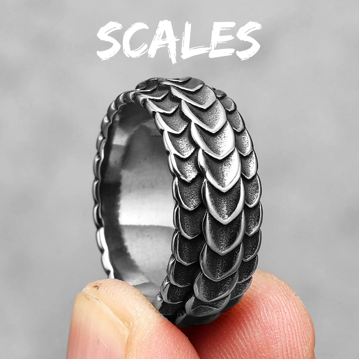 Geometry Texture Ring — Stainless Steel