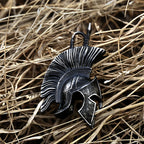 Spartan Helmet Steel Pendant Retro Warrior