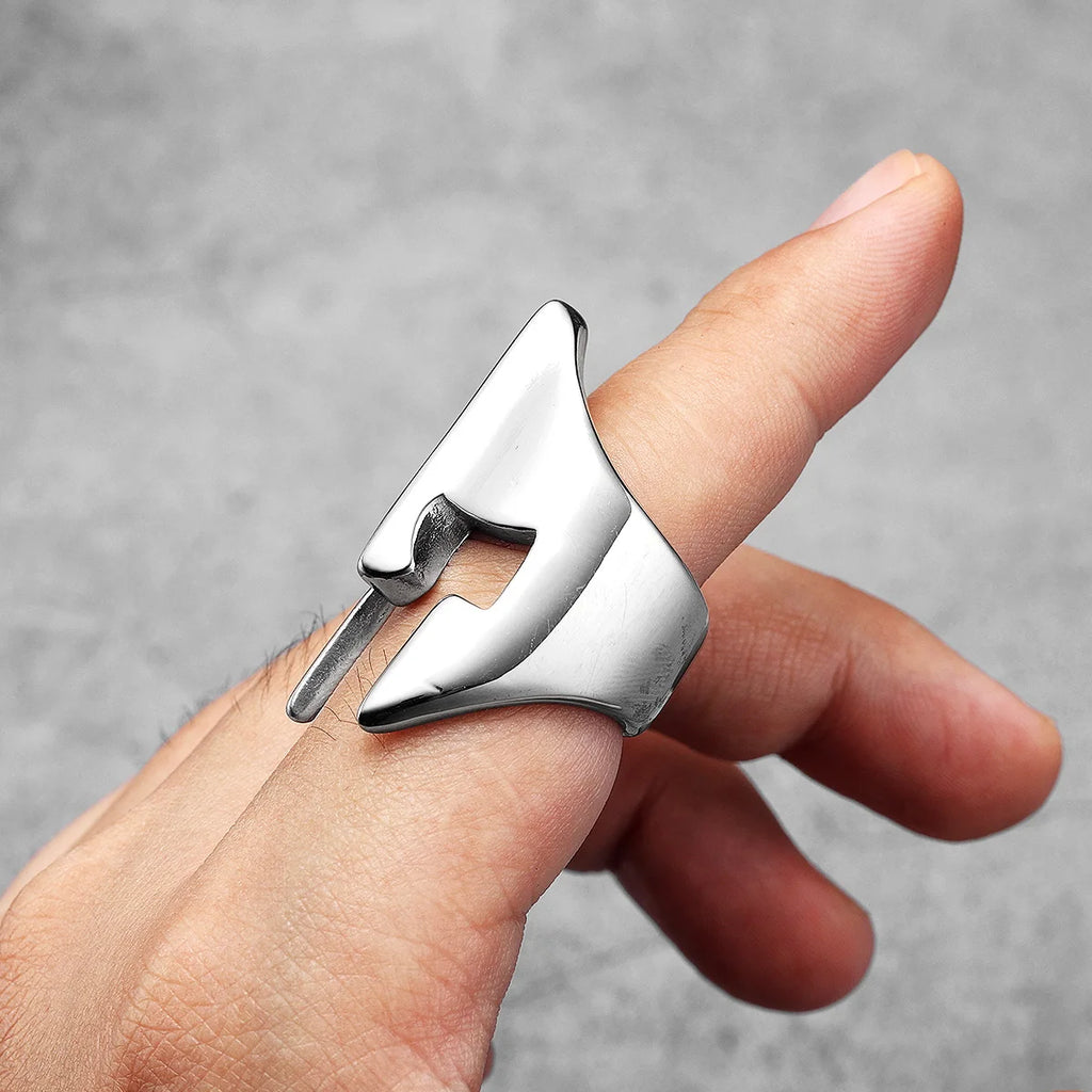 Spartan Helmet Ring — Stainless Steel