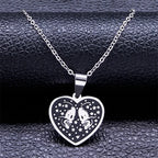 Sigil Lucifer Enamel Pendant Necklace — Stainless Steel