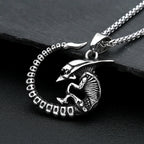 Alien Skull Pendant — Stainless Steel