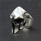 Simple Niche Retro Trend Helmet Skull Ring Personalized Open Spartan Warrior Mask Men's Ring Trend Accessories Jewelry
