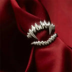 Gothic Retro Open Adjustable Ring — Multi-Design, Silver-Tone