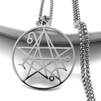 Necronomicon Satan Pendant Necklace — Stainless Steel
