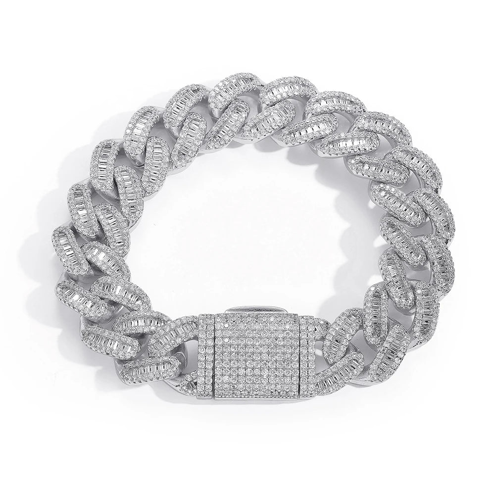 Iced Out Cuban Necklace Stainless Steel 15MM