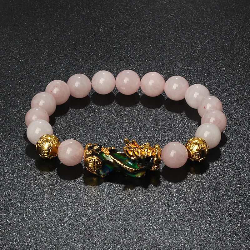 Color-Changing Natural Stone Pi Xiu Beaded Bracelet