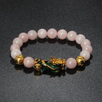 Color-Changing Natural Stone Pi Xiu Beaded Bracelet