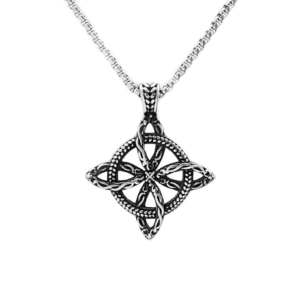Celtic Stainless Steel Pendant Necklace