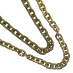 custom length biker brass made 9mm thick 30cm-100cm long sweden carved anchor link chain necklace wallet jean FOB