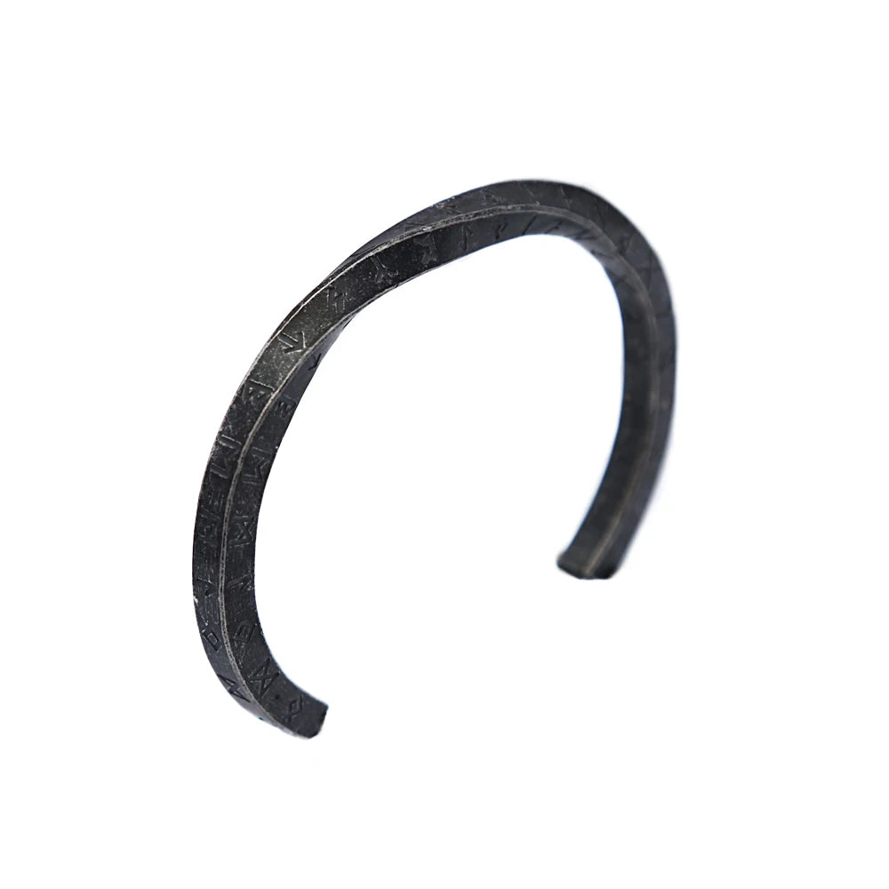 Mobius Rune Cuff Bracelet — Stainless Steel
