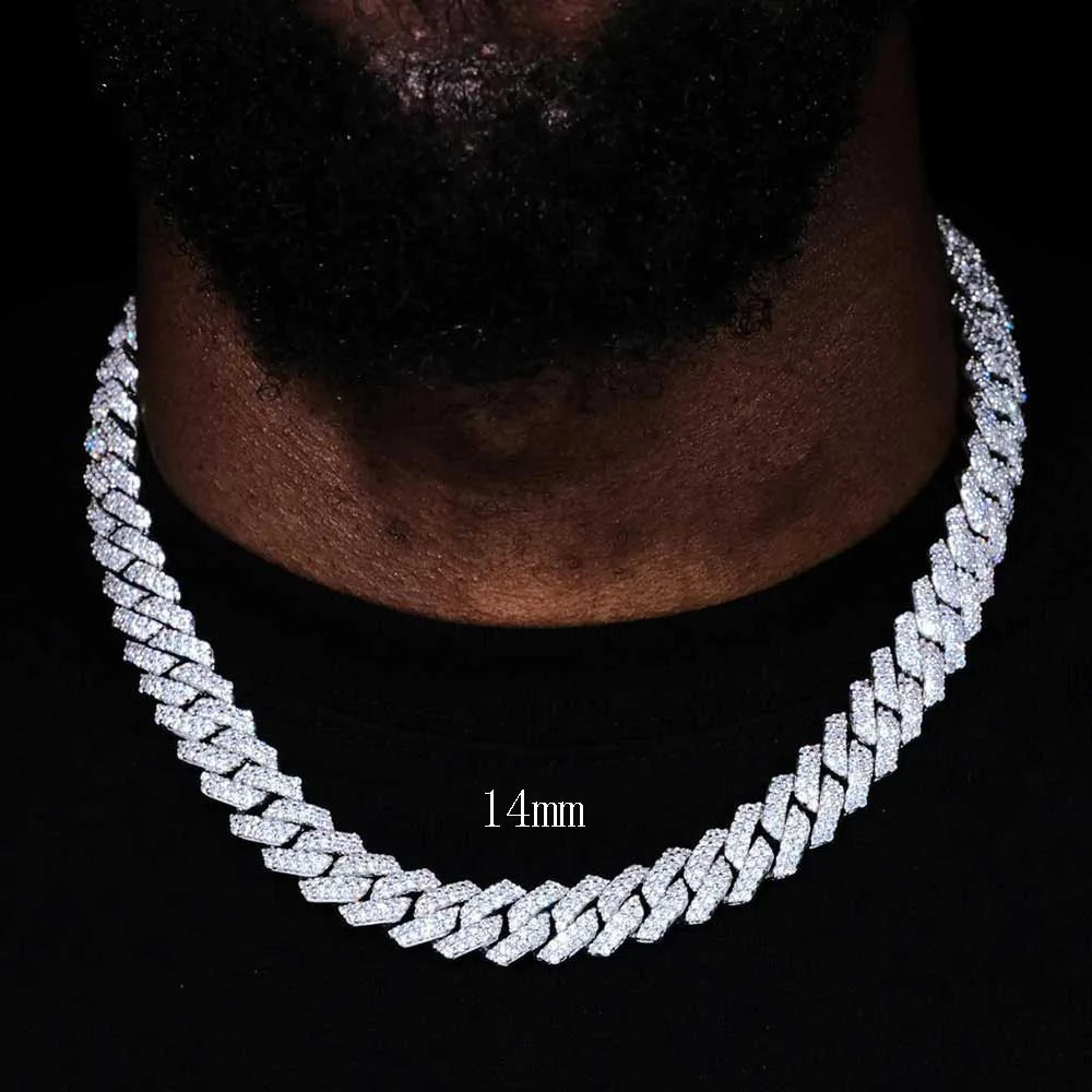 Iced Out Cuban Chain Necklace Stainless Steel 8-25MM