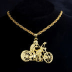 Fashion 18K Golden Plated Hip Hop Rock Necklace Stainless Steel US Dollar Money Sign Pendant Necklace Mens Women Jewellery Gift