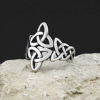Norse Celtic Knot Ring — Silver