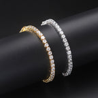 Iced Out Tennis Bracelet — Stainless Steel