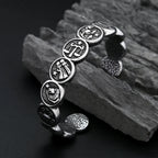 Steel Bracelet 316L Cuff Punk Constellation