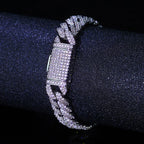 Rose Gold Cuban Chain Necklace Iced Out 10MM