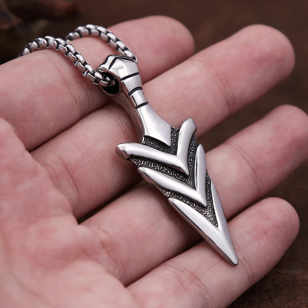 Arrow Pendant — Stainless Steel