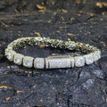 Gold Tennis Bracelet Iced Out 7MM Cluster