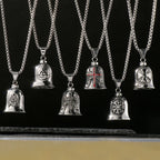 Guardian Angel Wings Bell Necklace — Stainless Steel