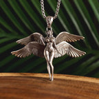 Seraph Warrior Pendant Necklace — Zinc Alloy