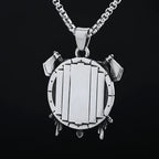Biker 2024 New Punk 316L Stainless Steel Unique Style Viking Roman Helmet Mask Knight Axe Wrrior Pendant Necklace For Man Women
