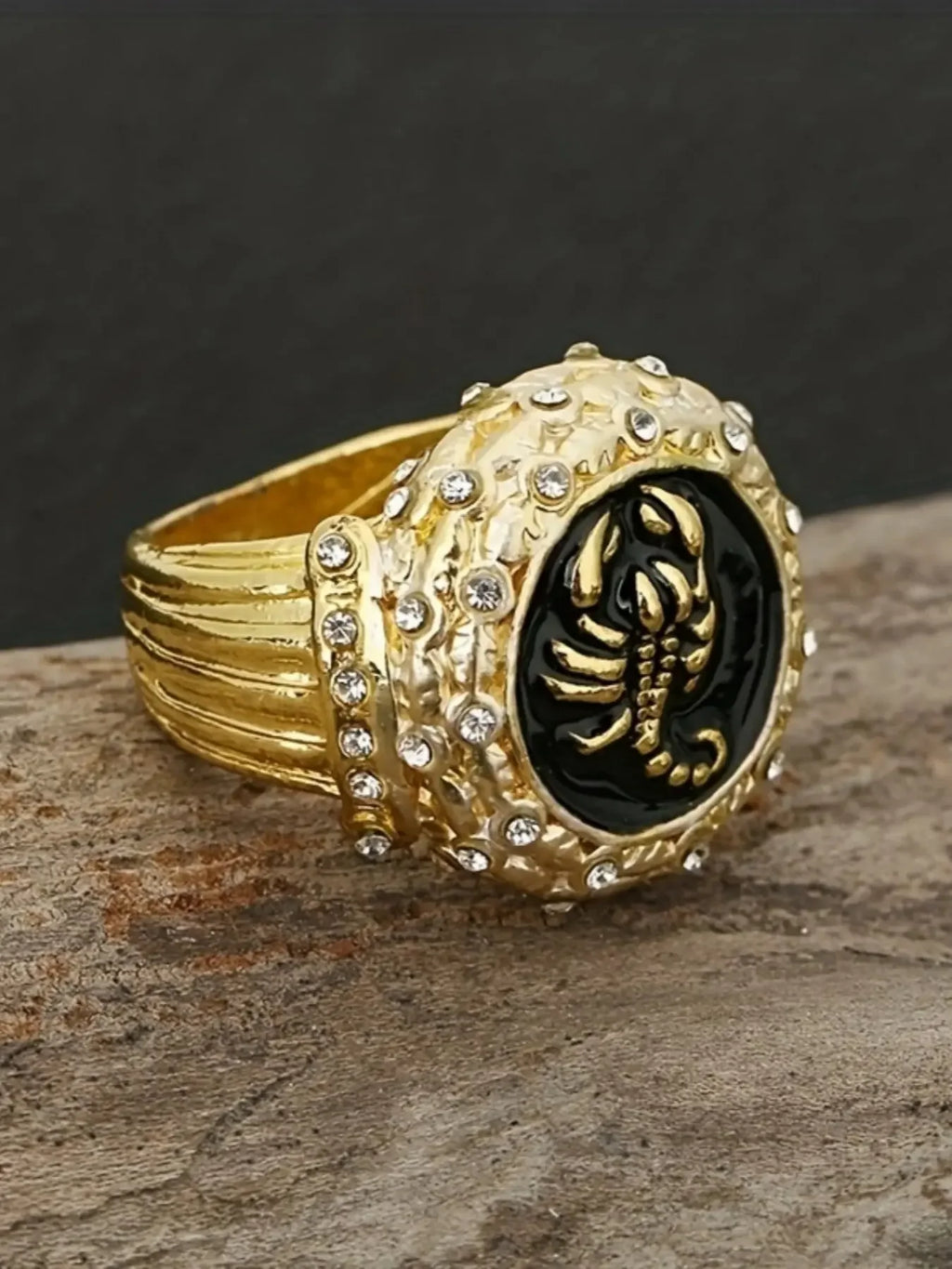 Men's Gothic Punk Scorpion Ring, Unique Rings, All Seasons Wear Fashionable Wedding Engagement Party Jewelry Gift, 1pcs