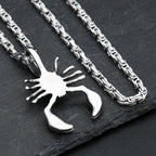 Scorpion Pendant Necklace — Stainless Steel