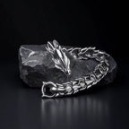 Mens Dragon Bracelet Curb Chain Gothic Biker Link Cuff Wristband 1PC Men's Accessories Gift for Him