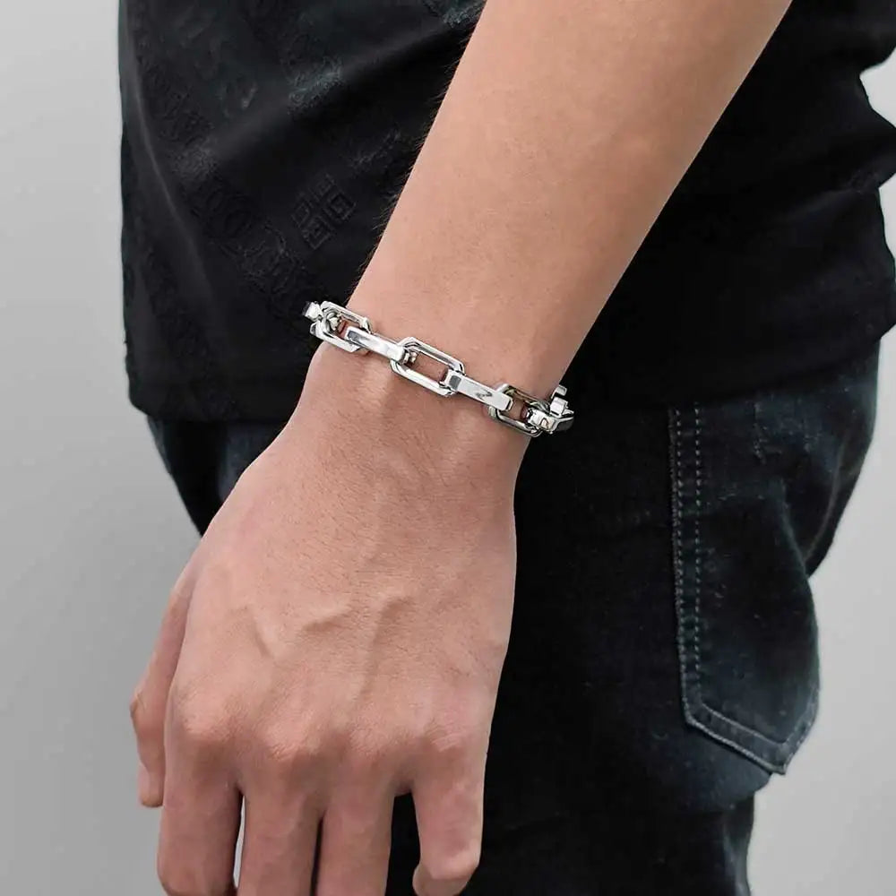 Black Cuban Bracelet Stainless Steel PVD
