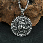 Medusa Gold Pendant Retro Gothic Head Gorgon