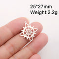 Trinity Witch Knot Charm Pendant — Steel