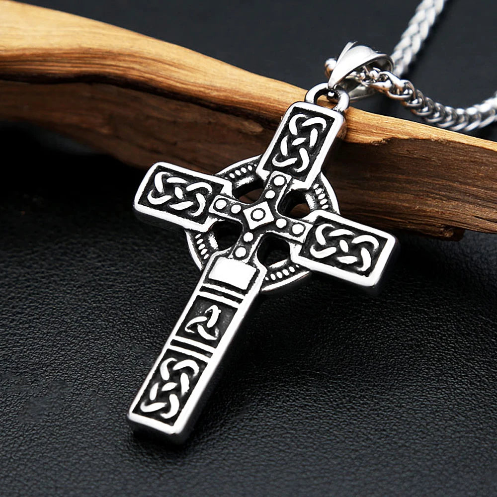 Viking Celtic Stainless Steel Pendant Necklace