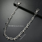 Punk Spike Wallet Chain Necklace — Zinc Alloy
