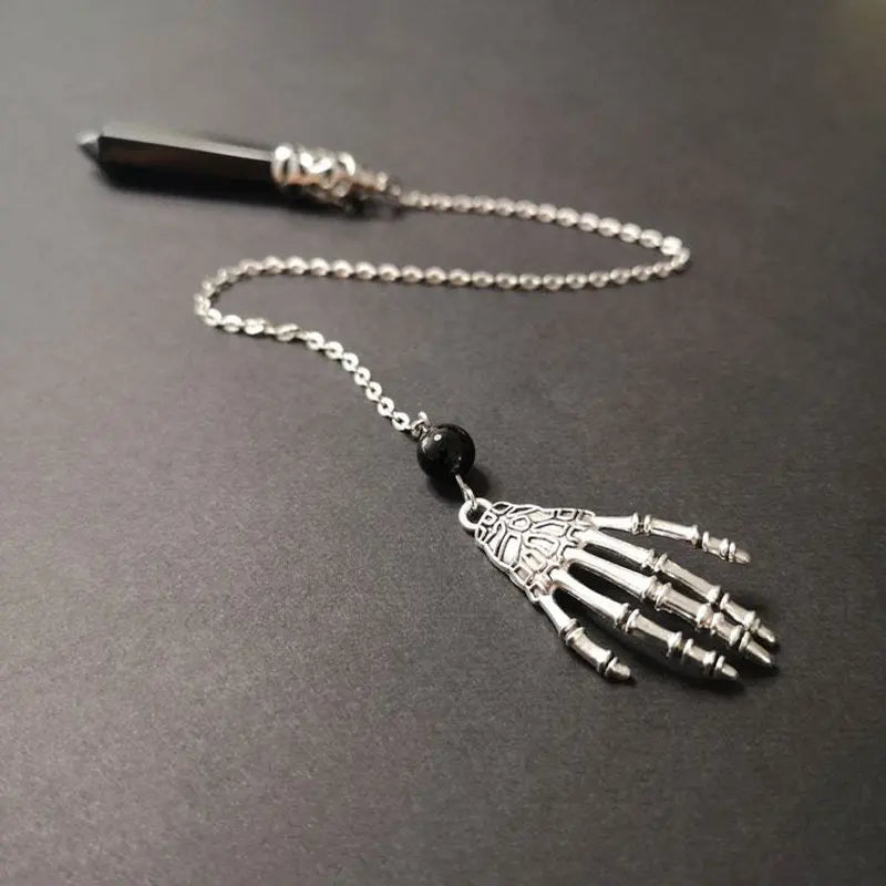 Stone Black Pendant Necklace