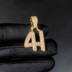 Iced Out Letter Pendant Necklace Name