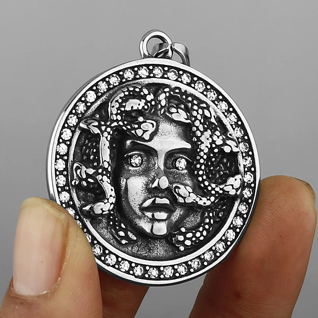 Medusa Steel Pendant Norse Mythology 316L